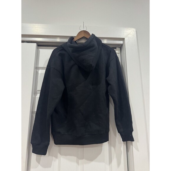 Palm Angels Mens M Black Fleece Drawstring Sweatshirt Kill The Bear Hoodie - Picture 4 of 9